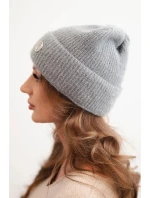 Dámska zimná čiapka s ozdobným gombíkom tmavosivá Dámska zimná čiapka s ozdobným gombíkom tmavosivá