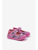 Dětské pantofle na suchý zip s růžové model 21682694 - Milami