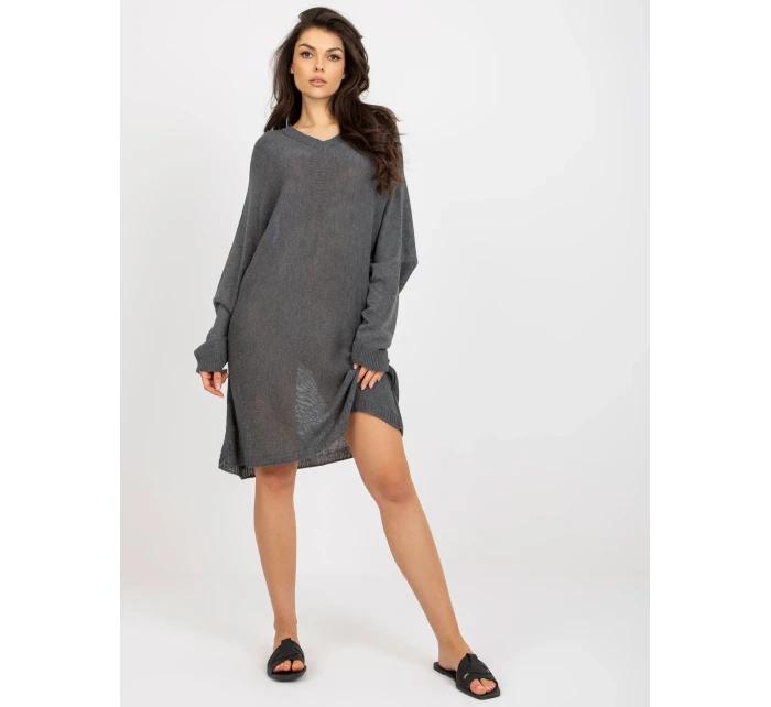 Dámsky sveter BA SW C1001.57P tmavo šedá - FPrice