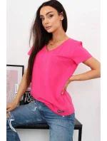 Dámská halenka s krátkým rukávem Dámská halenka s krátkým rukávem