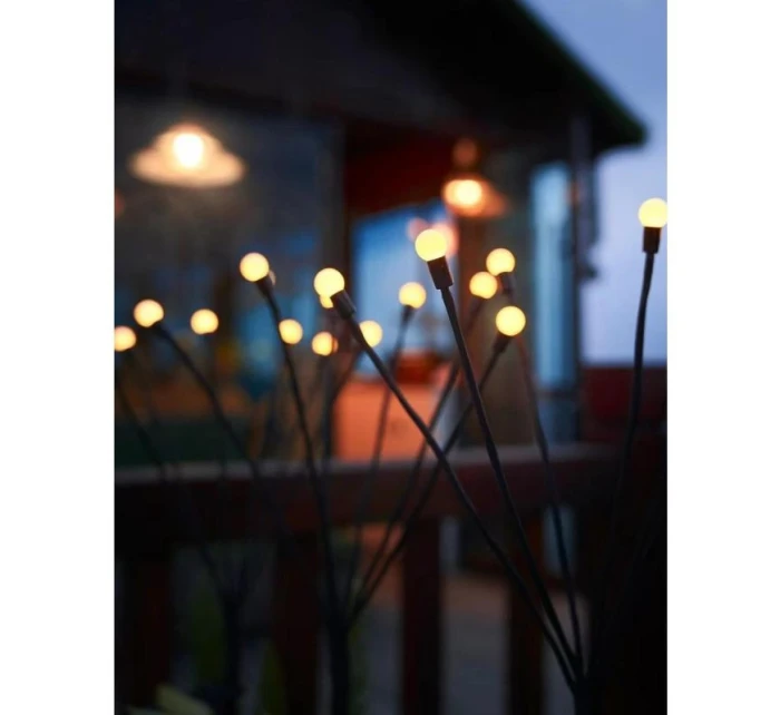 SOLÁRNA LAMPA TANCUJÚCA VO VETRE BIELE GULE 6 LED 72CM