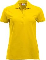Clique Classic Marion S/S Dámske polo tričko z hrubej bavlny 67.8246 citrónová