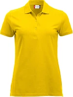 Clique Classic Marion S/S Dámske polo tričko z hrubej bavlny 67.8246 citrónová