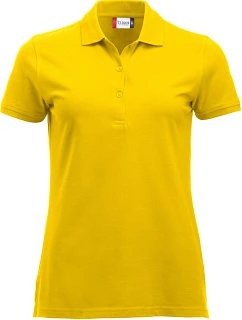 Classic Marion S/S Dámské piqué polo z těžké bavlny model 22457374 lemon - Clique