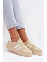 Dámské tenisky na platformě žluté Giselia