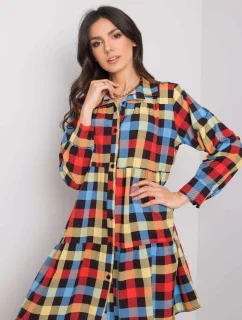 Sukienka DHJ SK model 19373340 czarno czerwony - FPrice