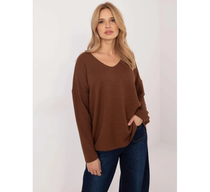 Blúzka DHJ BZ 19238.26 hnedá - FPrice Blúzka DHJ BZ 19238.26 hnedá - FPrice