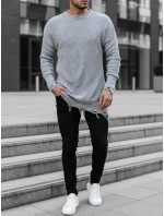 Pánský světle šedý svetr Dstreet model 21966876 - FashionStreet