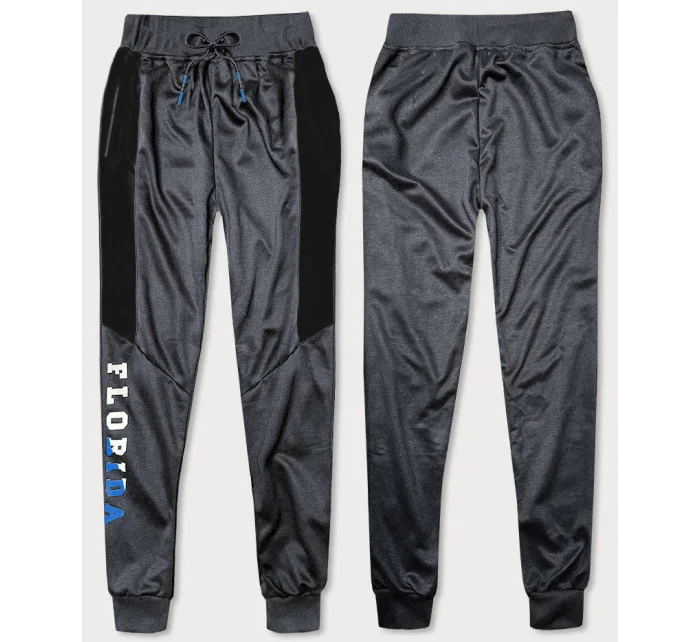 Tmavosivé pánske teplákové nohavice (8K199)