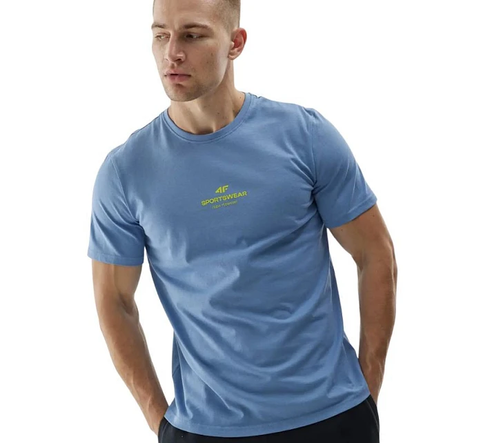 Pánske tričko 4F M2961 denim 4FWAW25TTSHM2961 32S pánske