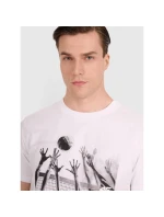 Pánske volejbalové tričko s potlačou 4F 4FRAW25TTSHM3319-10S Pánske volejbalové tričko s potlačou 4F 4FRAW25TTSHM3319-10S