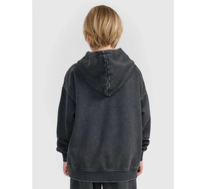 Chlapčenská mikina bez prúžkov s kapucňou 4F 4FJRAW25TSWSM2344-22S Chlapčenská mikina bez prúžkov s kapucňou 4F 4FJRAW25TSWSM2344-22S