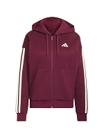 Dámska mikina adidas Essentials 3-Stripes Full-Zip v bordovej farbe KX0785 Dámska mikina adidas Essentials 3-Stripes Full-Zip v bordovej farbe KX0785