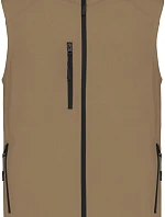 Kariban K 403 Pánska 3-vrstvová softshellová vesta 20.K403 camel