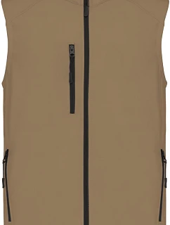 K 403 Pánská 3vrstvá softshellová vesta model 22508871 camel - Kariban