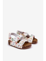 Dětské sandály na korkové podrážce s přezkami model 21701031 - Boto Dětské sandály na korkové podrážce s přezkami model 21701031 - Boto