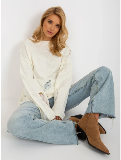 Dámský svetr BA SW model 18178453 ecru - FPrice Dámský svetr BA SW model 18178453 ecru - FPrice