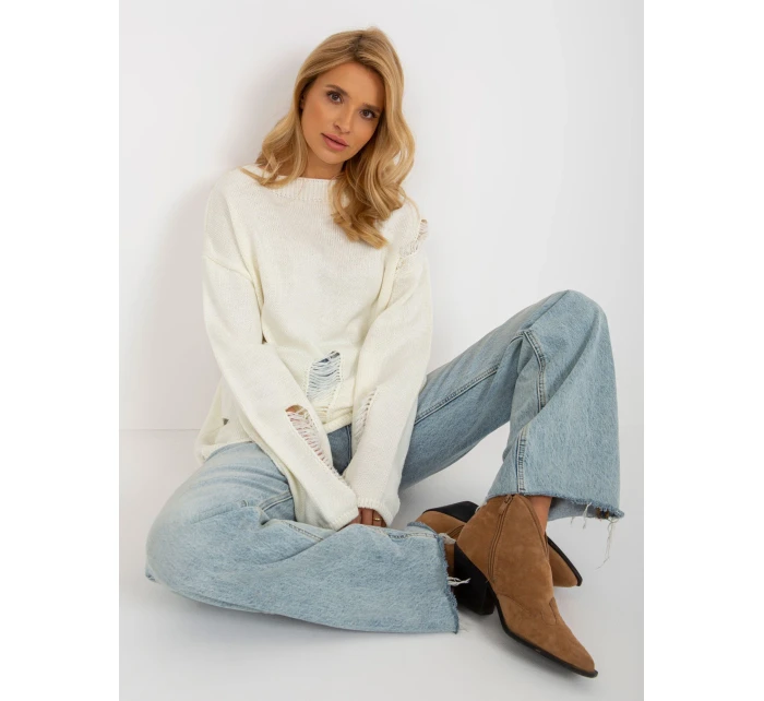 Dámský svetr BA SW model 18178453 ecru - FPrice Dámský svetr BA SW model 18178453 ecru - FPrice