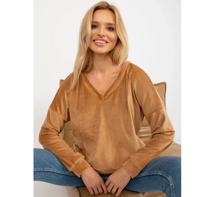 Mikina RV BL 8441.07P ťava Mikina RV BL 8441.07P ťava