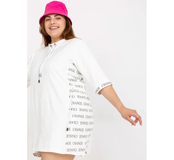 Sukienka RV SK model 21127037 biały - FPrice Sukienka RV SK model 21127037 biały - FPrice