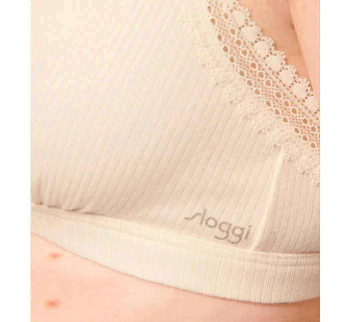 sloggi GO Ribbed R Bralette - WHITE - SLOGGI WHITE - SLOGGI sloggi GO Ribbed R Bralette - WHITE - SLOGGI WHITE - SLOGGI