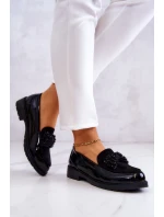 Elegantní Lakované Mokasíny Černé model 21578388 - S.Barski