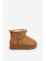 Dziecięce Śniegowce Botki Ocieplane Camel Nallita Dziecięce Śniegowce Botki Ocieplane Camel Nallita