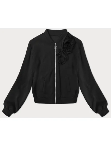 Černá mikina s růžemi model 19749911 - MADE IN ITALY