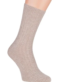 Pánske ponožky 53 béžové - Skarpol