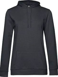 B&C #Hoodie /women Dámska mikina s kapucňou 01.W04W asfaltová