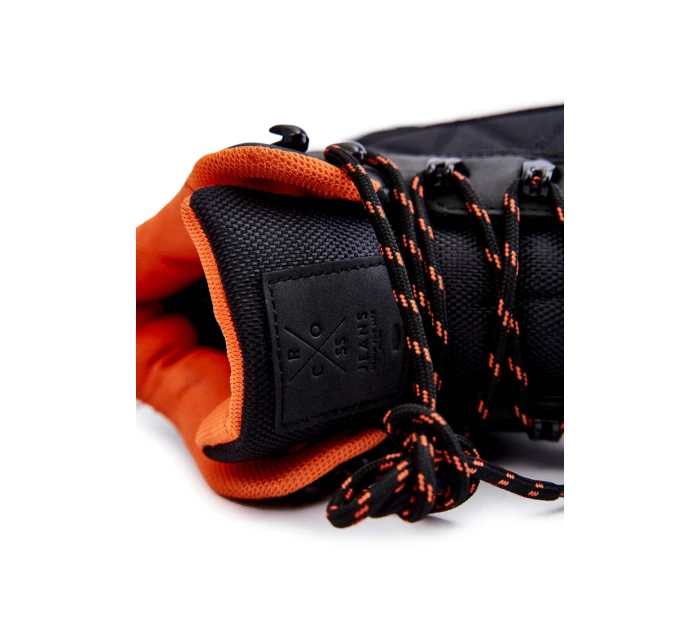 Męskie Buty Trekkingowe Ocieplane Cross Jeans KK1R4018C Czarne