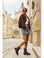 Zateplené Kotníkové Boty Dámské S Zlatým Panterka Černé model 21710048 - Boto