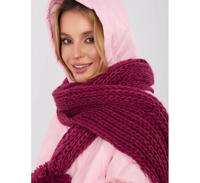 Szalik AT SZ S model 21954323 bordowy - FPrice