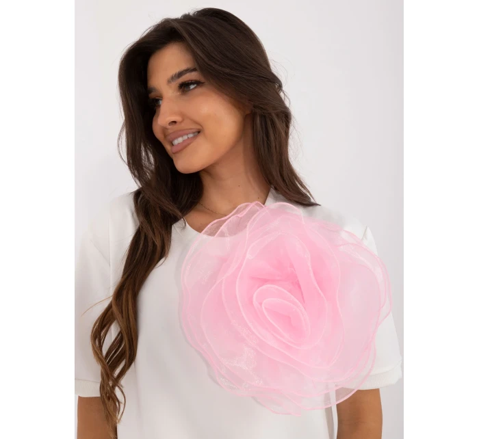 Bluzka LK BZ model 20742497 biało różowy - FPrice