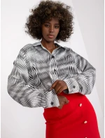 Dámska košeľa-LK-KS-508891-1.55P-biela-čierna