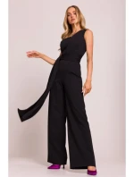 M845 Kombinéza na jedno rameno so šerpou - čierna M845 Kombinéza na jedno rameno so šerpou - čierna