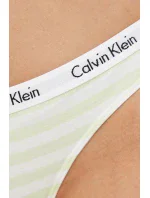 Dámske tangá D1617E 5XE biela / žltá - Calvin Klein
