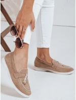 Dámske semišové béžové mokasíny FashionStreet ZY1050 Dámske semišové béžové mokasíny FashionStreet ZY1050