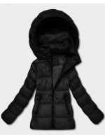 Černá dámská prošívaná zimní bunda v délce k model 21758375 - HONEY WINTER