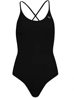 Puma – plavky s výstrihom v tvare písmena V, čierne, W 935086 03
