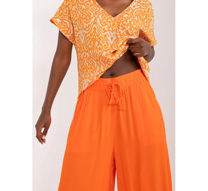 Nohavice D73761M62237D oranžová Nohavice D73761M62237D oranžová