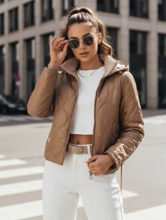 Dámska prešívaná bunda MAXWELL beige FashionStreet TY4110