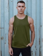 Pánské zelené tričko bez rukávů Dstreet model 21979526 - FashionStreet