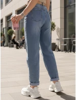 Dámské džínové kalhoty s páskem Dstreet model 21996336 - FashionStreet