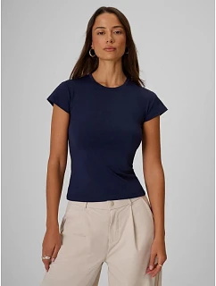 Dámské hladké tričko slim model 22276637 - 4F