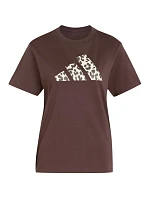 Dámské tričko Animal hnědé, model 22359082 - ADIDAS