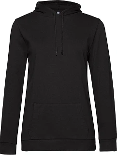 B&C #Hoodie /women Dámska mikina s kapucňou 01.W04W čierna číra