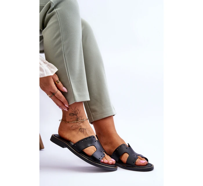 Dámské Žabky S Ozdobnými Černé model 21617419 - Zazoo Dámské Žabky S Ozdobnými Černé model 21617419 - Zazoo