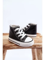 Dětské kožené vysoké tenisky Černe a model 21621499 - Boto Dětské kožené vysoké tenisky Černe a model 21621499 - Boto