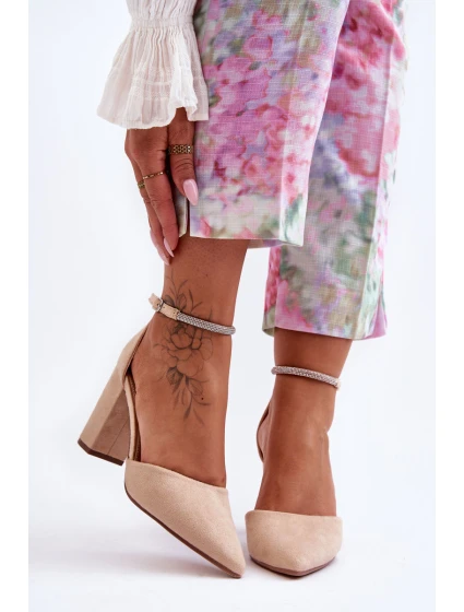 Zamszové se Béžové Diamond model 21626038 - Boto Zamszové se Béžové Diamond model 21626038 - Boto